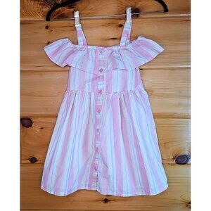 Penelope Mack Pink Vertical Stripe Sundress Size 5